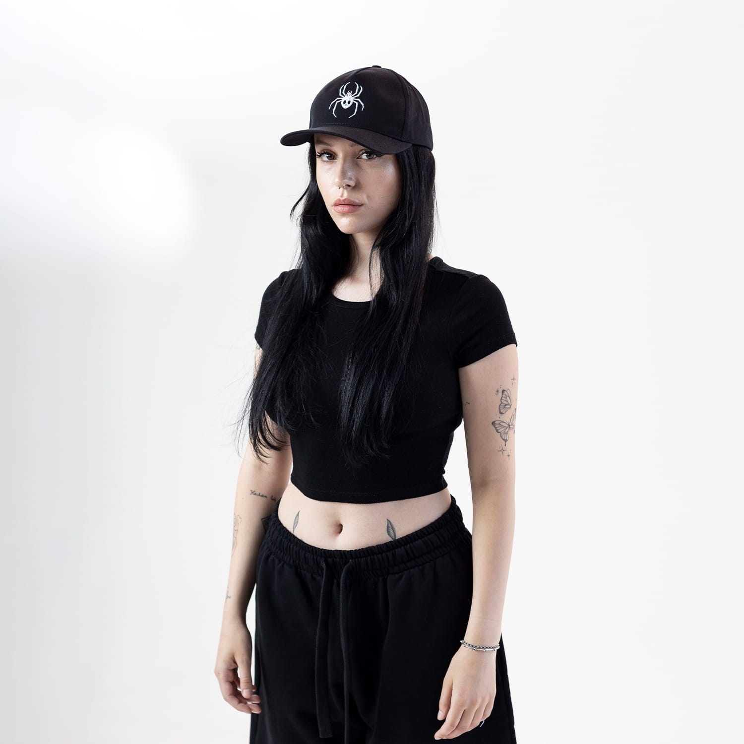 GUGU czapka z daszkiem "GUGU" czarna