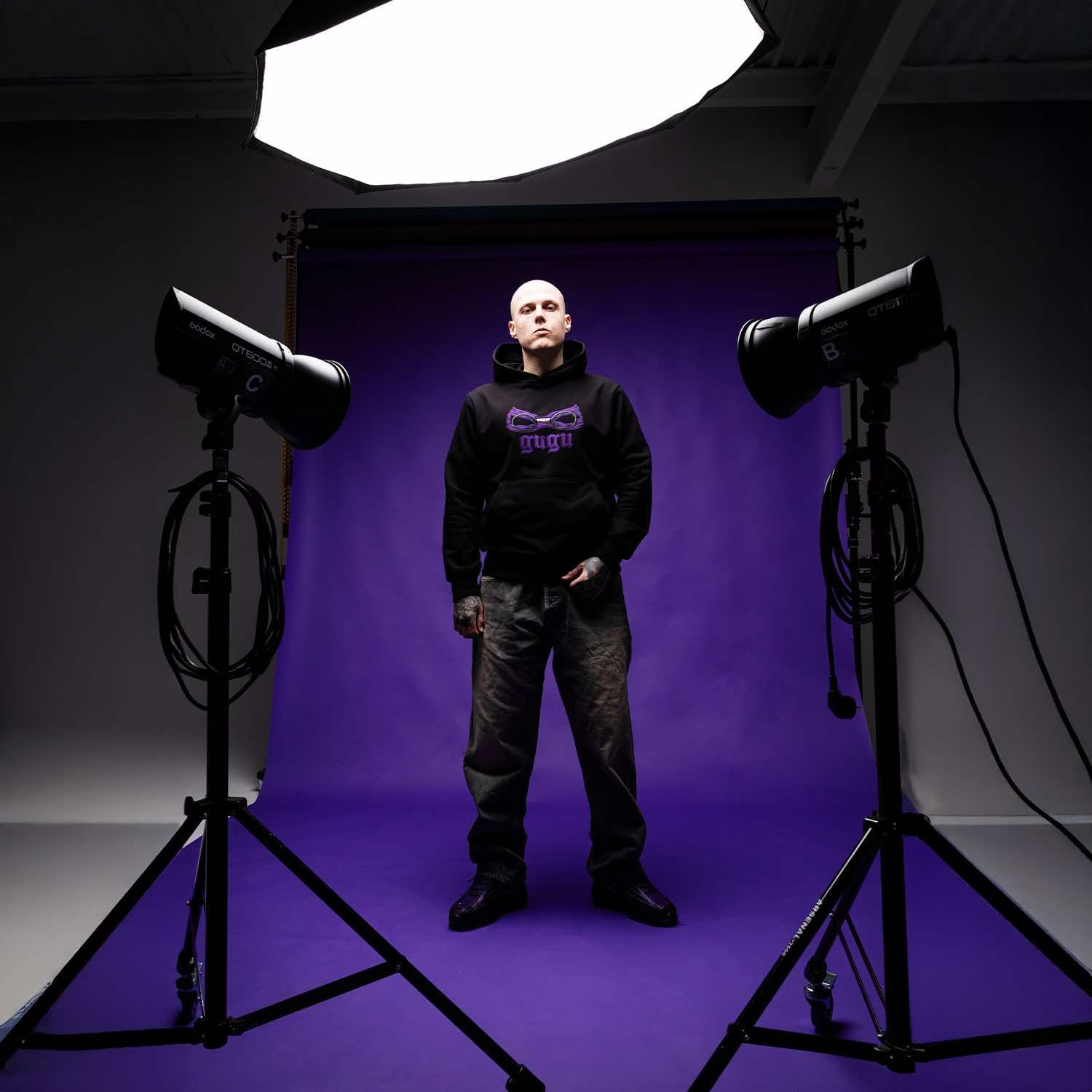 GUGU hoodie „DONATELLO" black