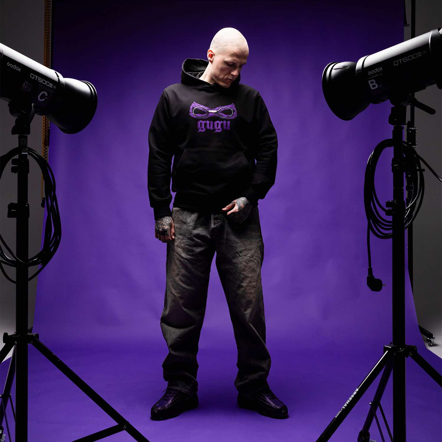 GUGU hoodie „DONATELLO" black