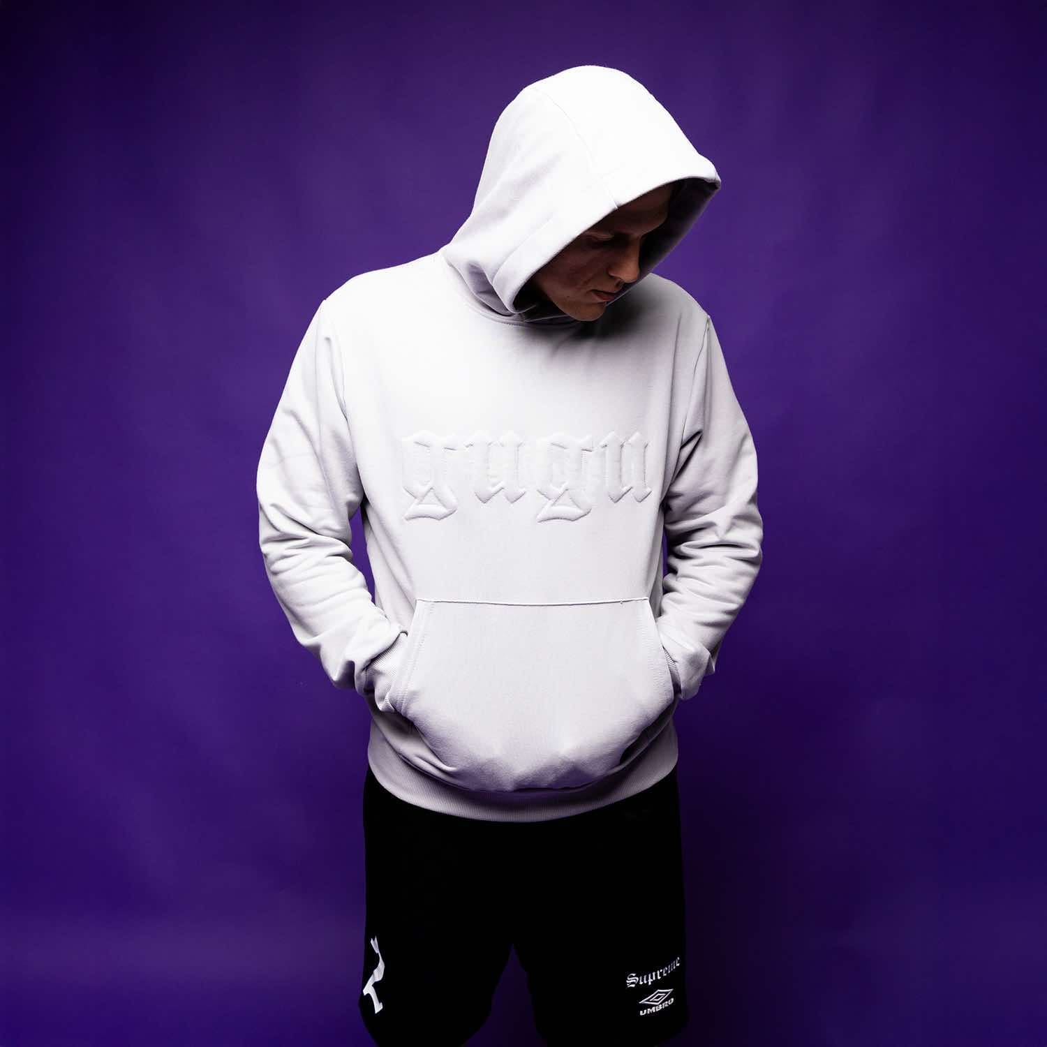 GUGU hoodie "GUGU" LOGO gray