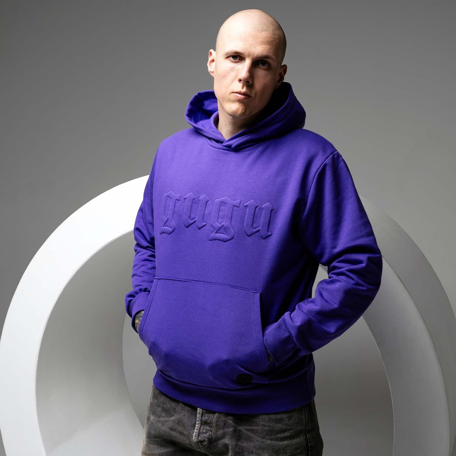 GUGU hoodie "GUGU" LOGO violet
