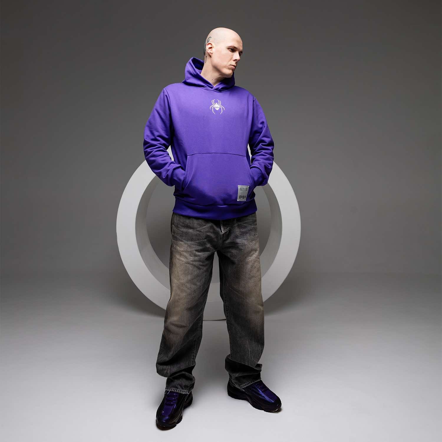 GUGU hoodie "GUGU SPIDER" violet
