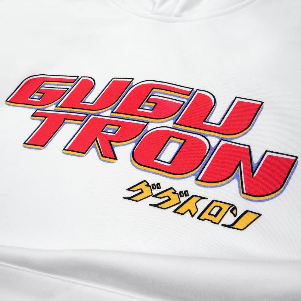 GUGU hoodie "GUGUTRON" white