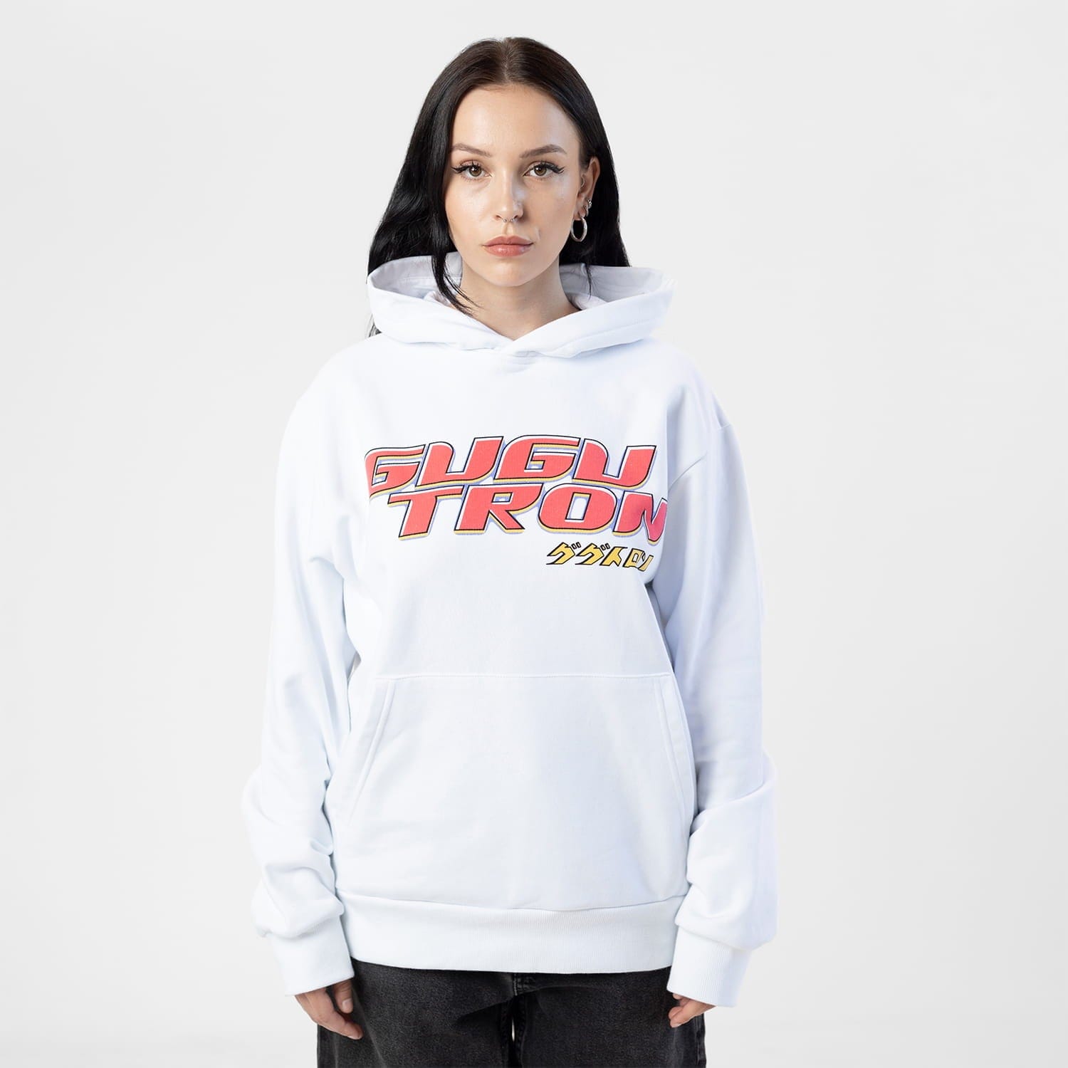 GUGU hoodie "GUGUTRON" white