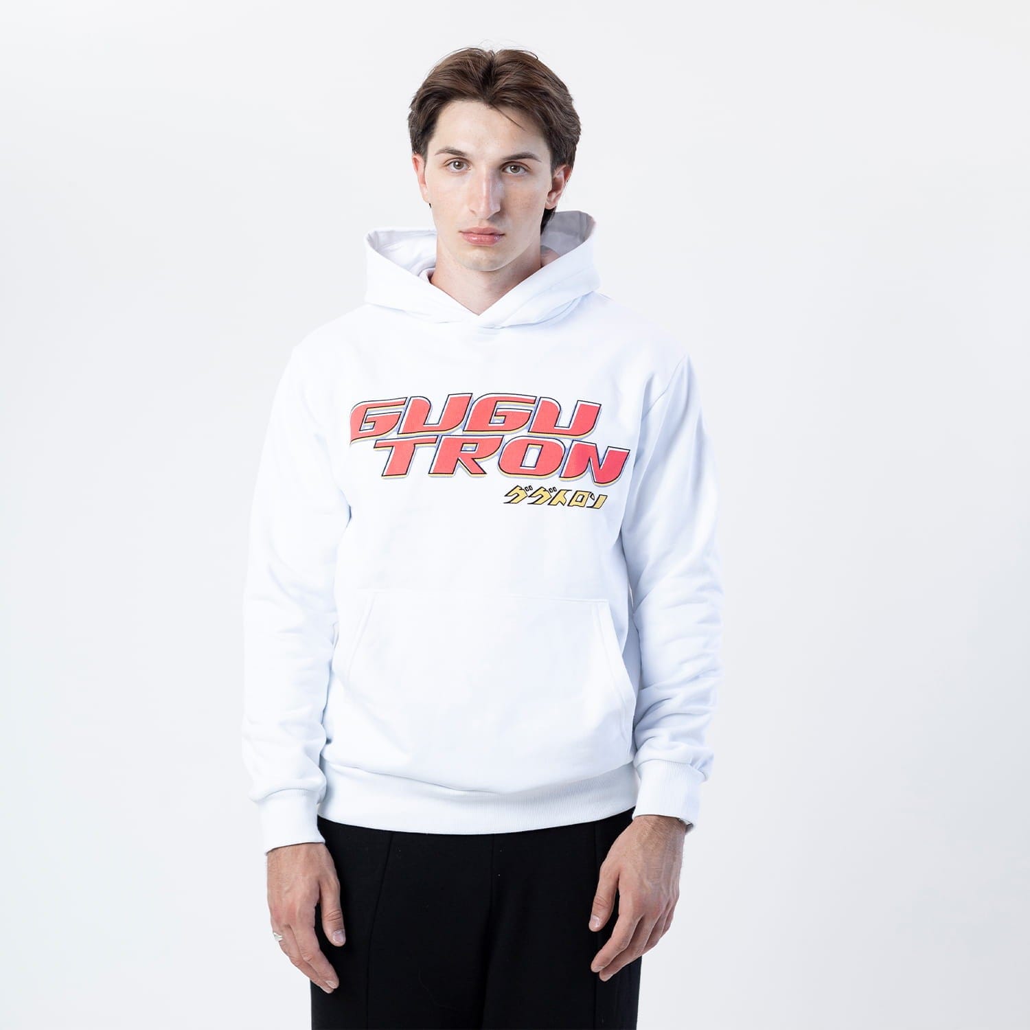 GUGU hoodie "GUGUTRON" white