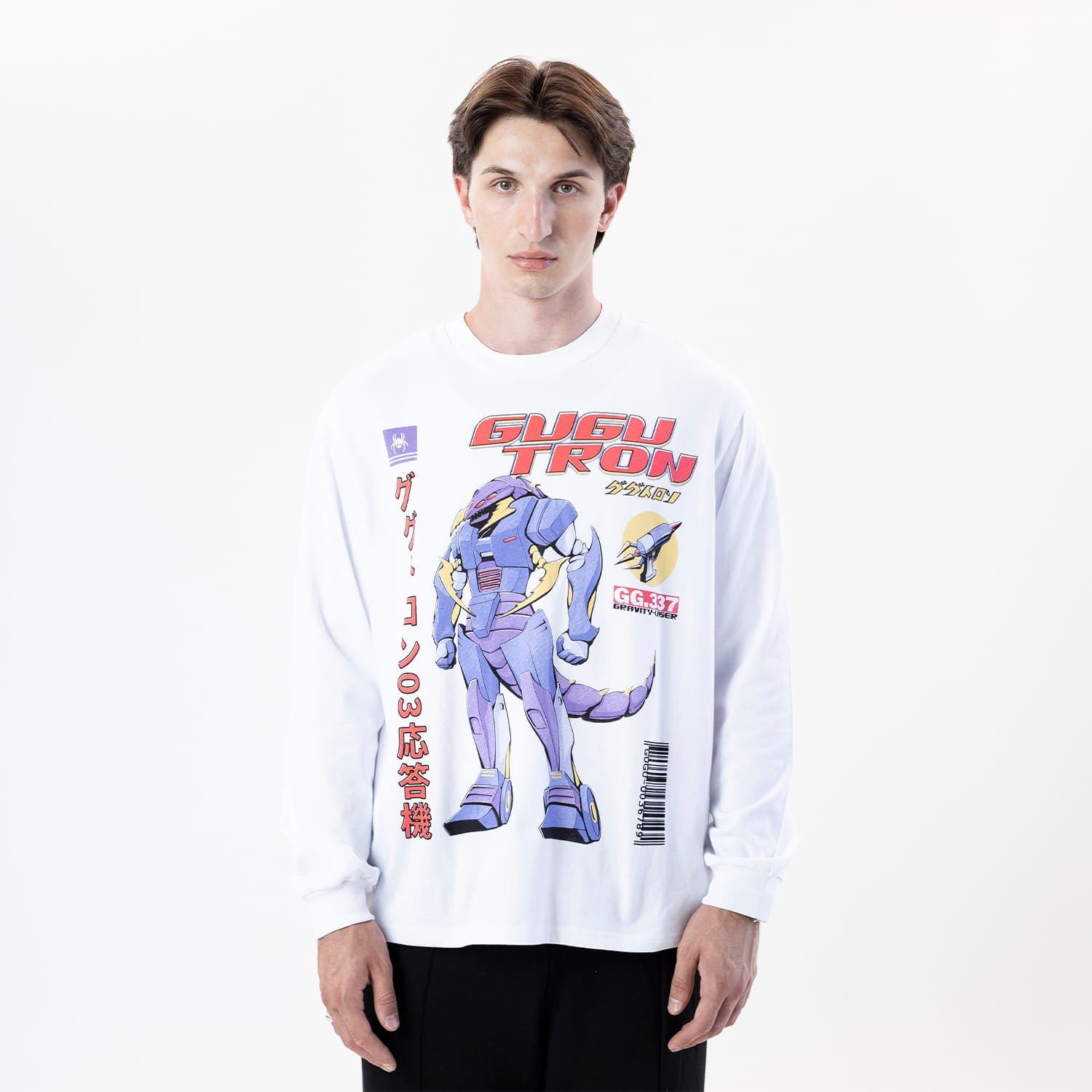 GUGU longsleeve "GUGUTRON" white