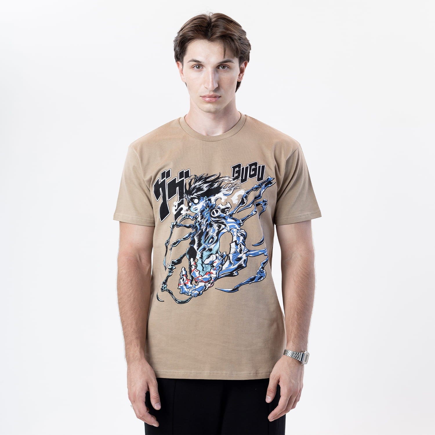 GUGU t-shirt "GUGU ANIME" caramel