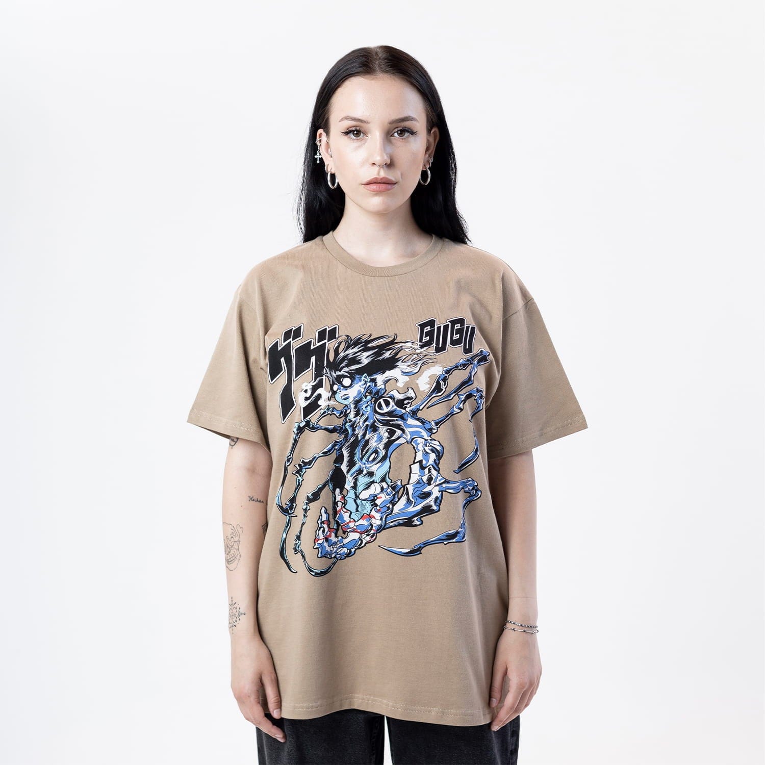 GUGU t-shirt "GUGU ANIME" caramel
