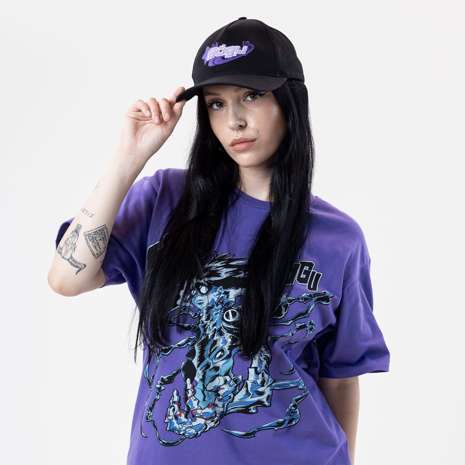 GUGU t-shirt "GUGU ANIME" violet