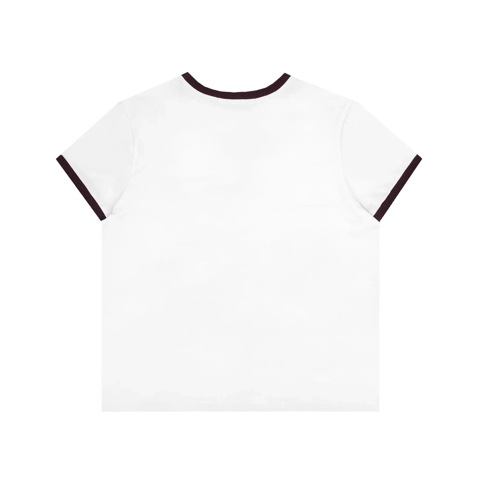 GUGU t-shirt "GUGU BABE" white&brown