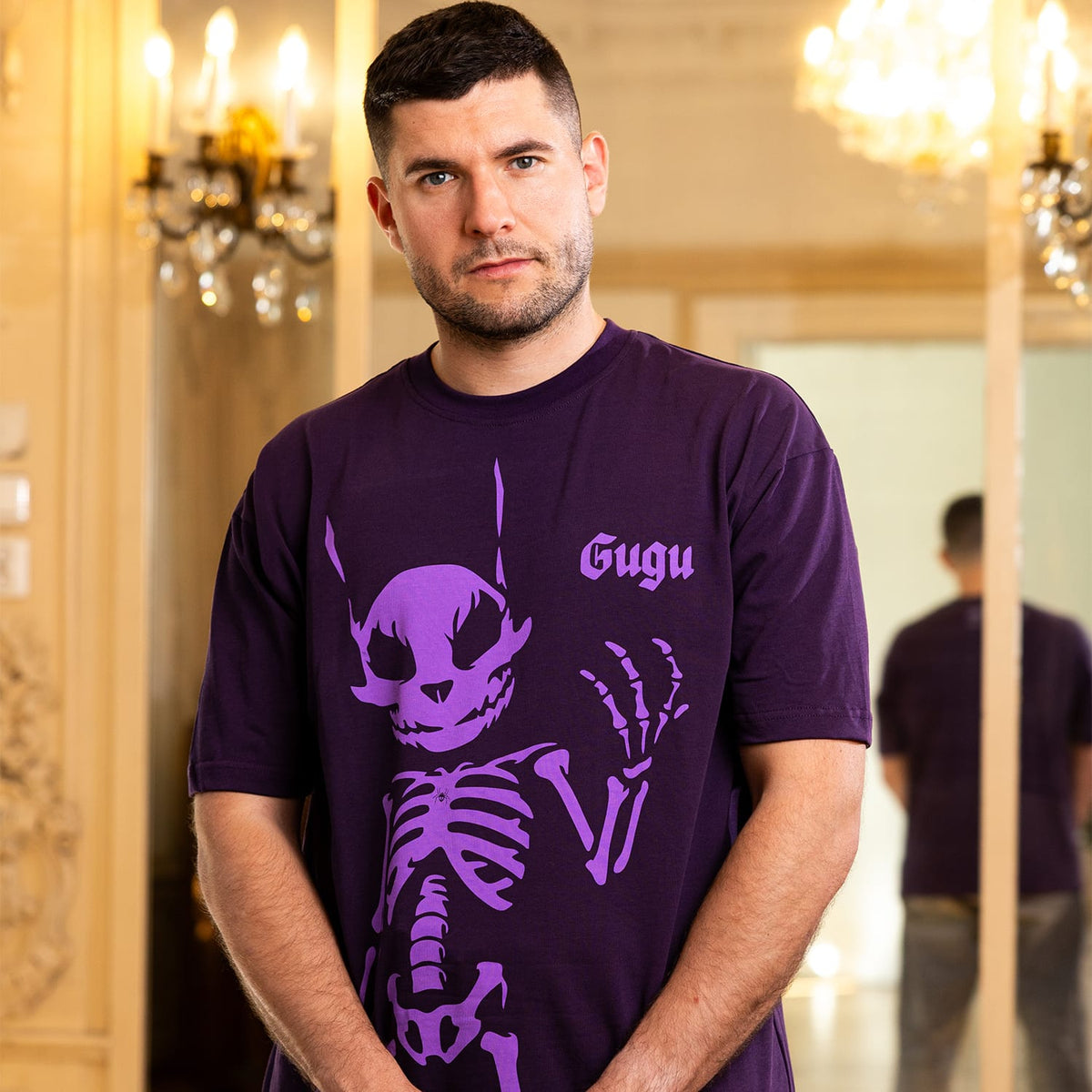 GUGU t-shirt "GUGU RABBIT" violet