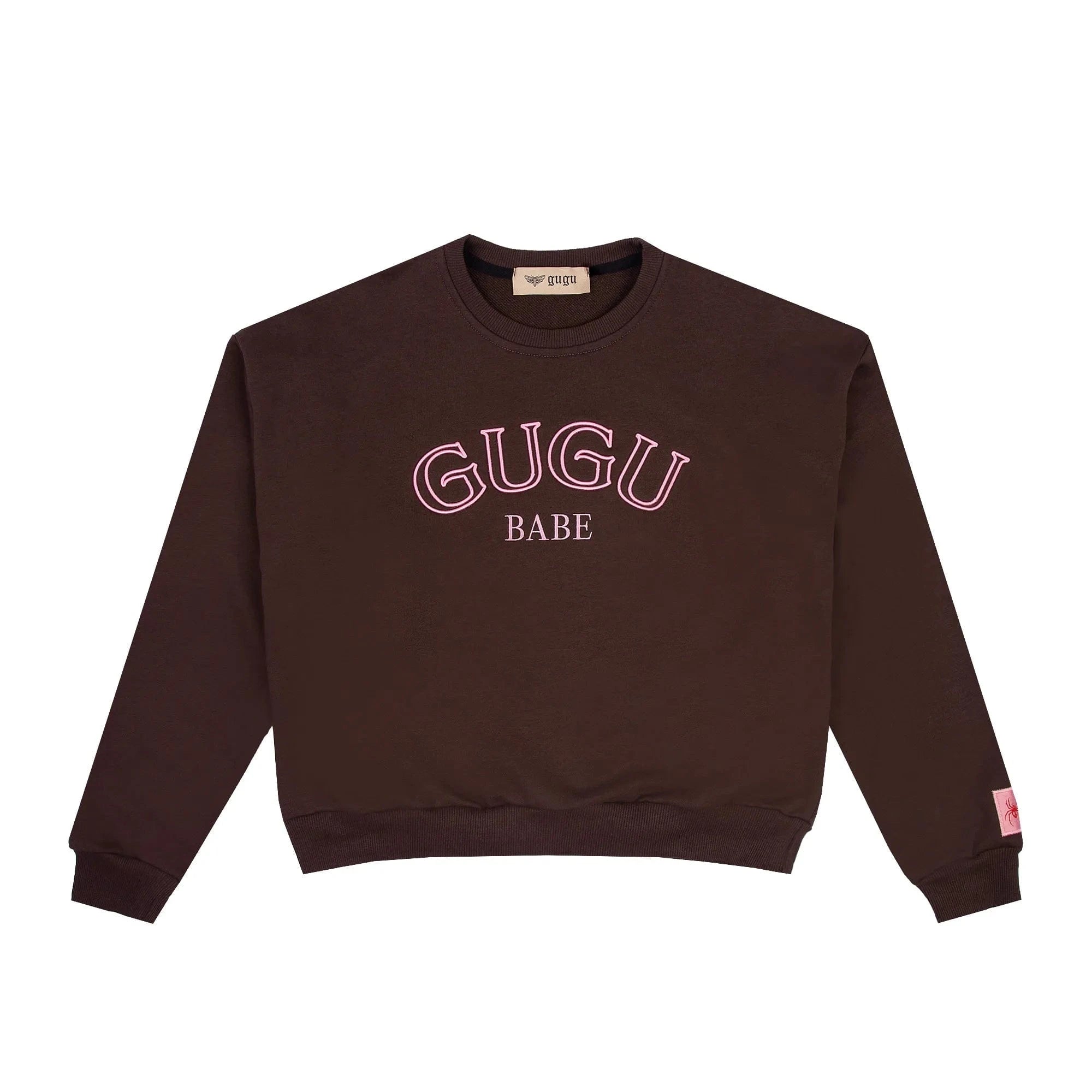 GUGU crewneck "GUGU BABE" brown