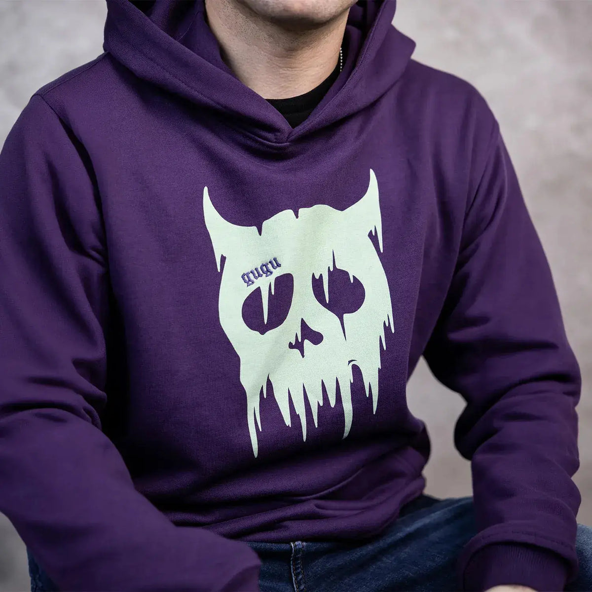 GUGU hoodie "GUGU DEMON" violet