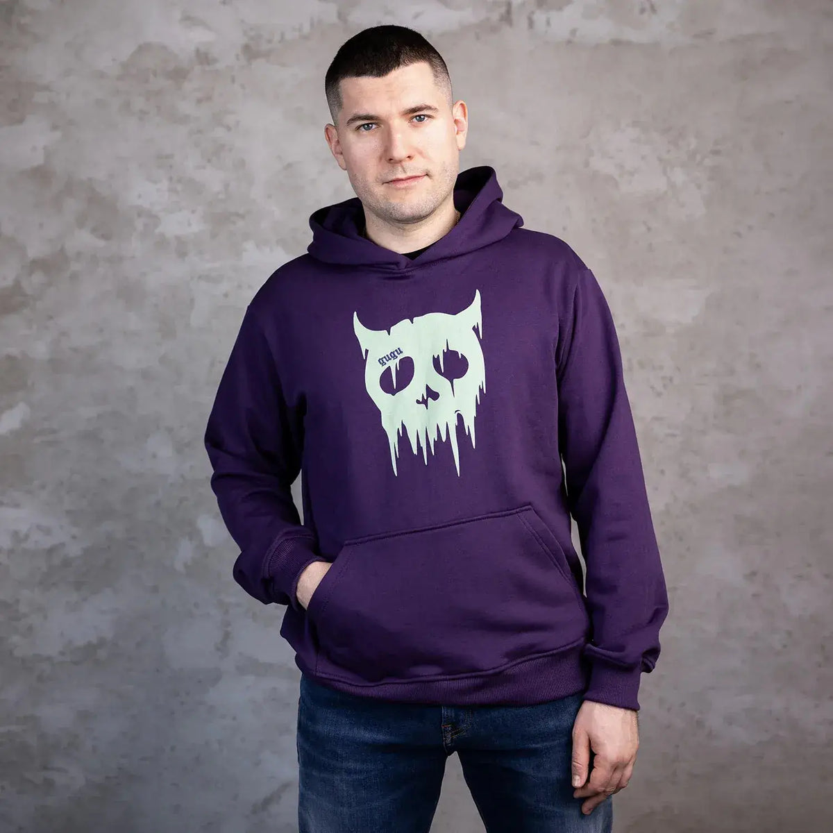 GUGU hoodie "GUGU DEMON" violet