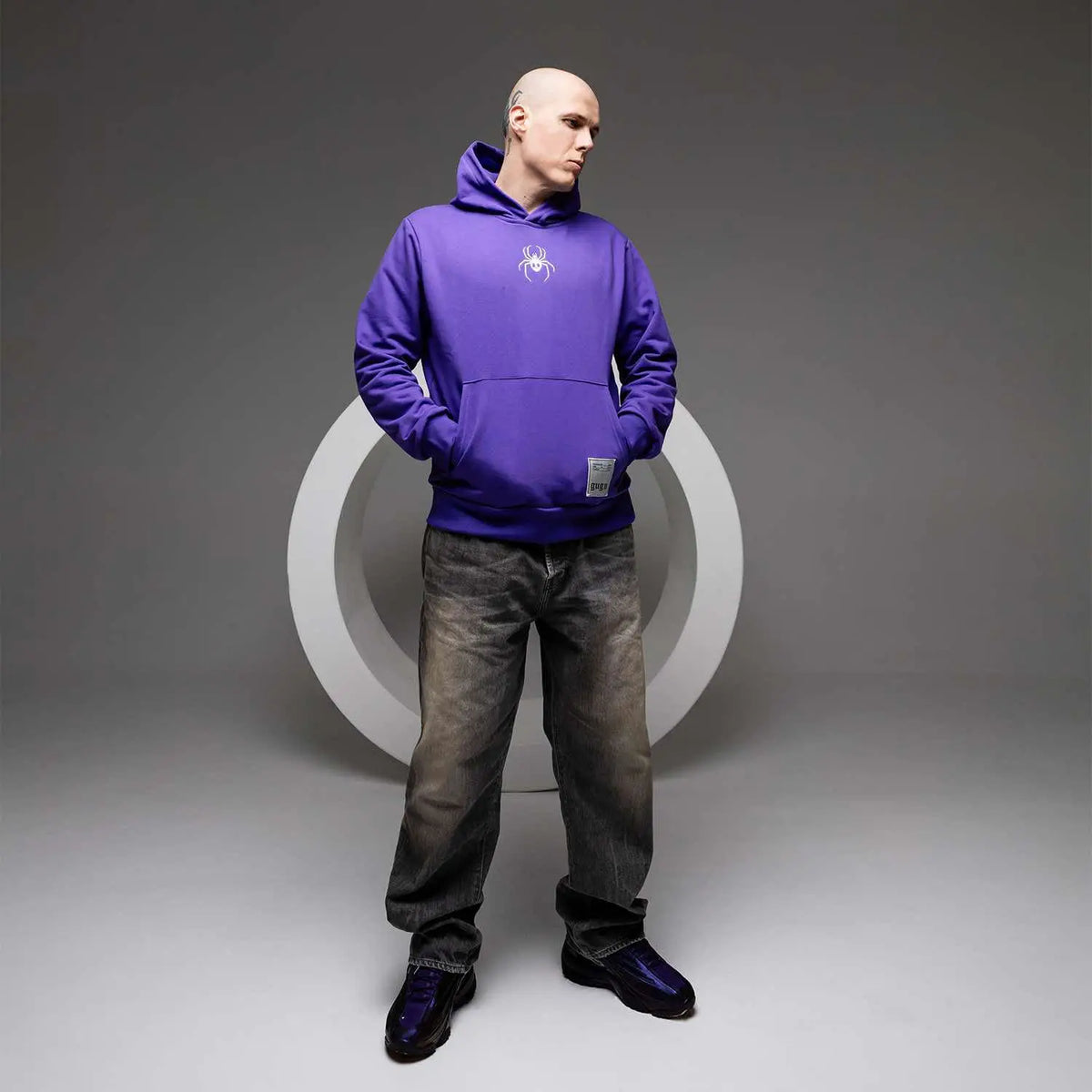 GUGU hoodie "GUGU SPIDER" violet
