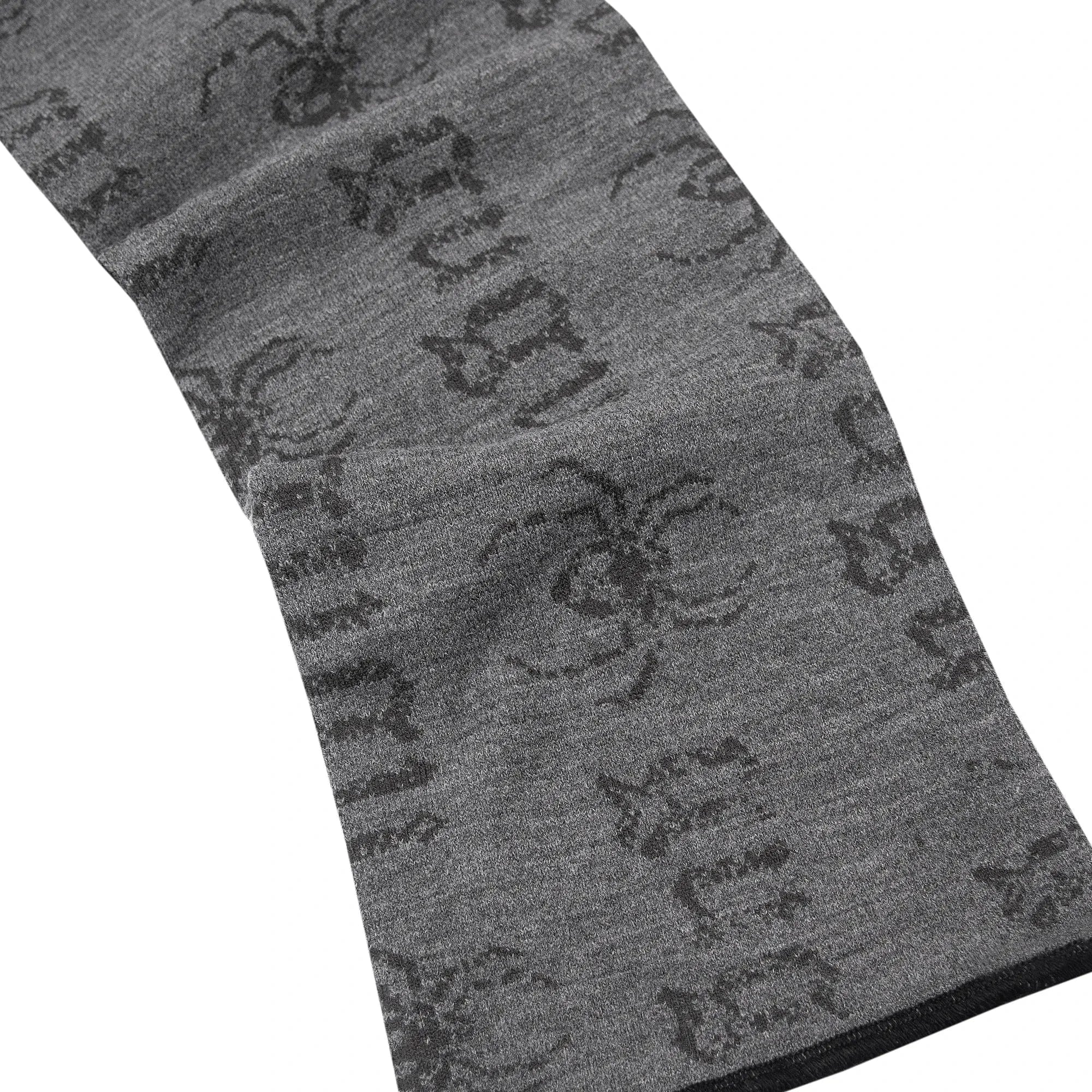 GUGU szalik "GUGU” gray&black