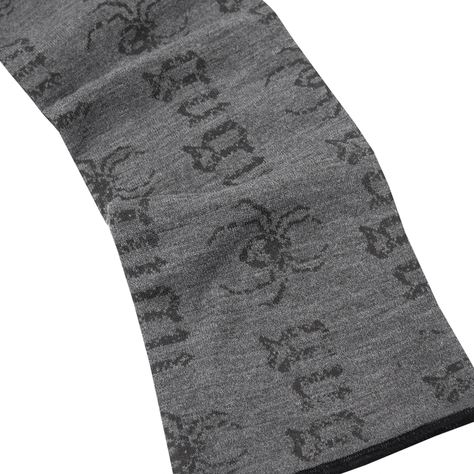 GUGU szalik "GUGU” gray&black