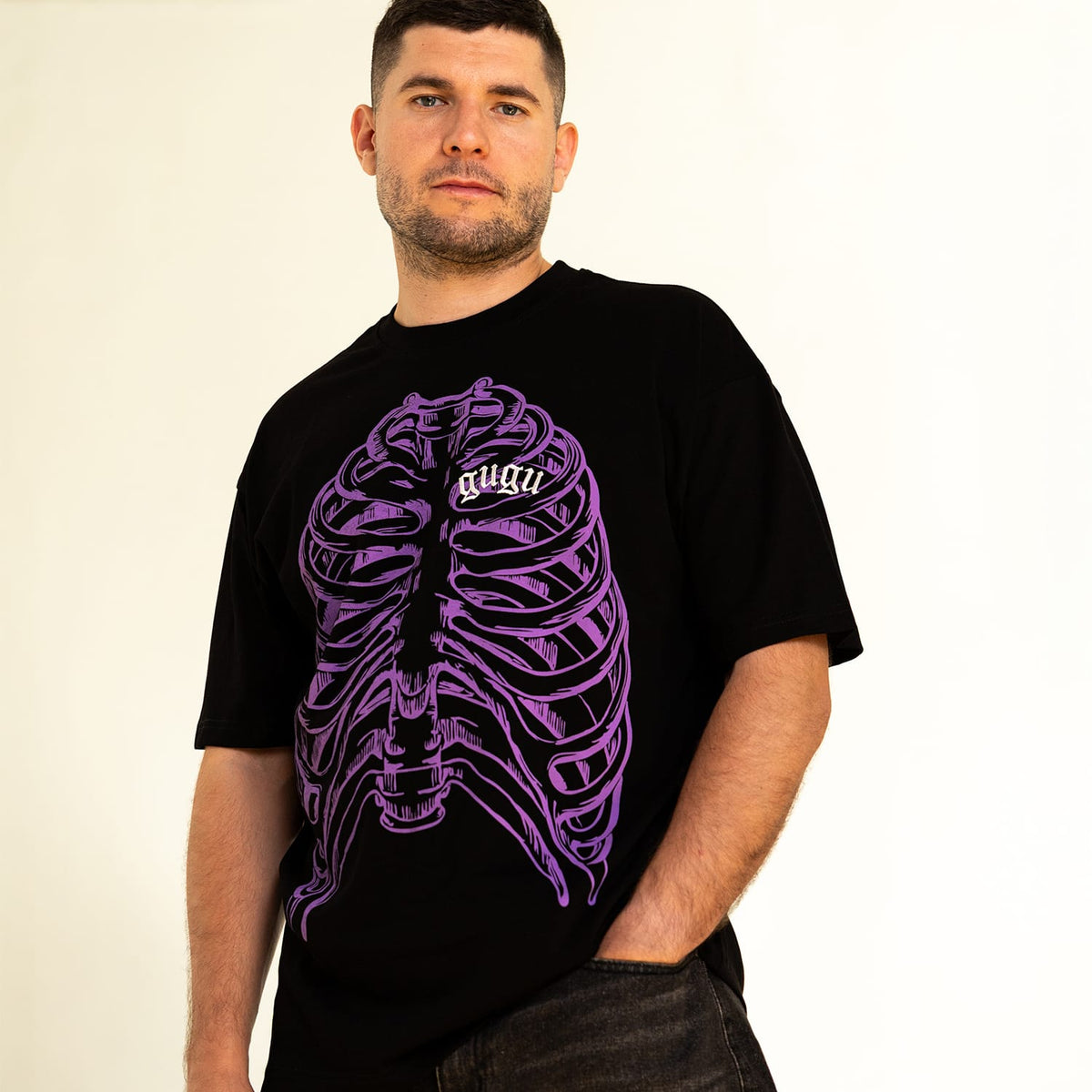 GUGU t-shirt "GUGU BREATHE" black