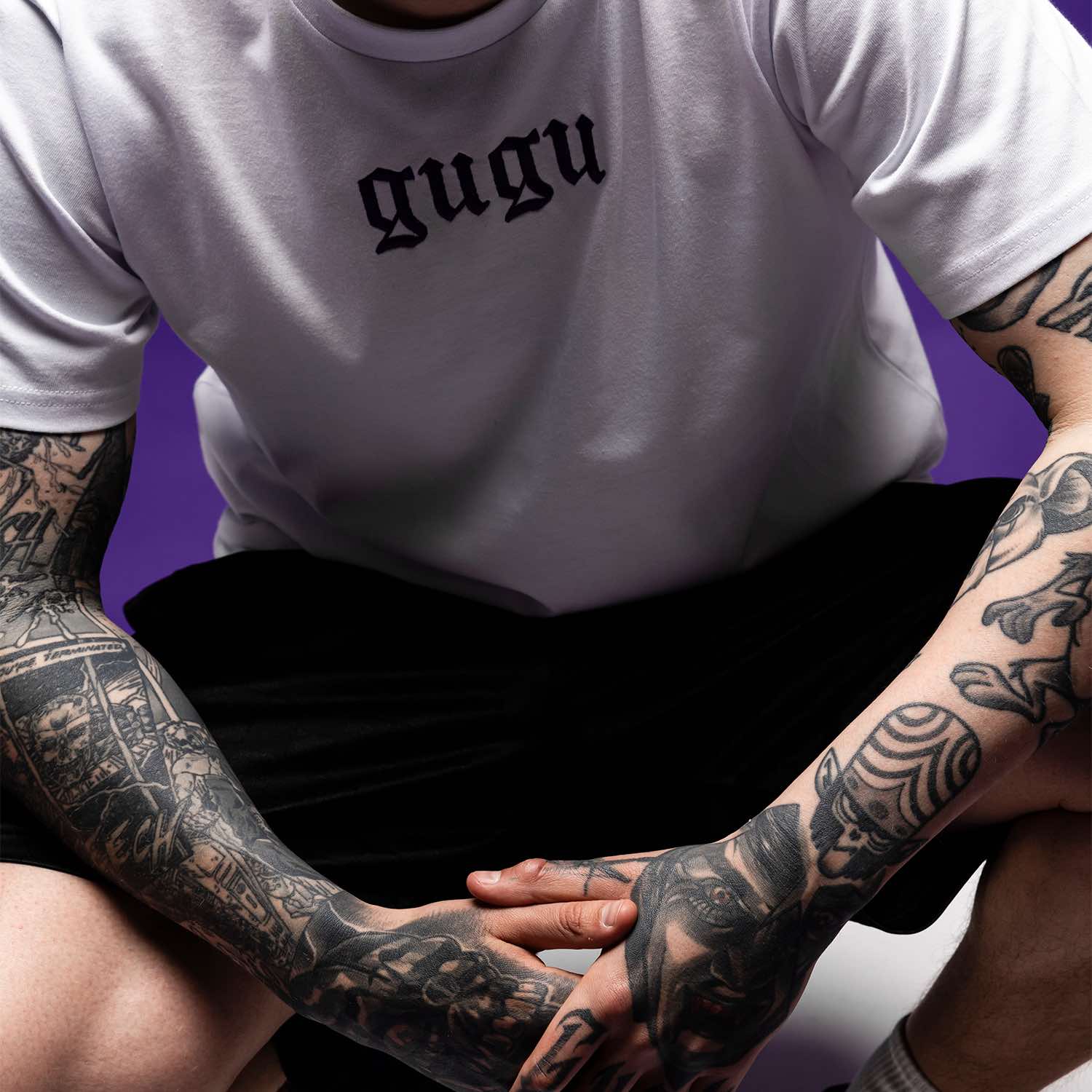 GUGU t-shirt "GUGU" white