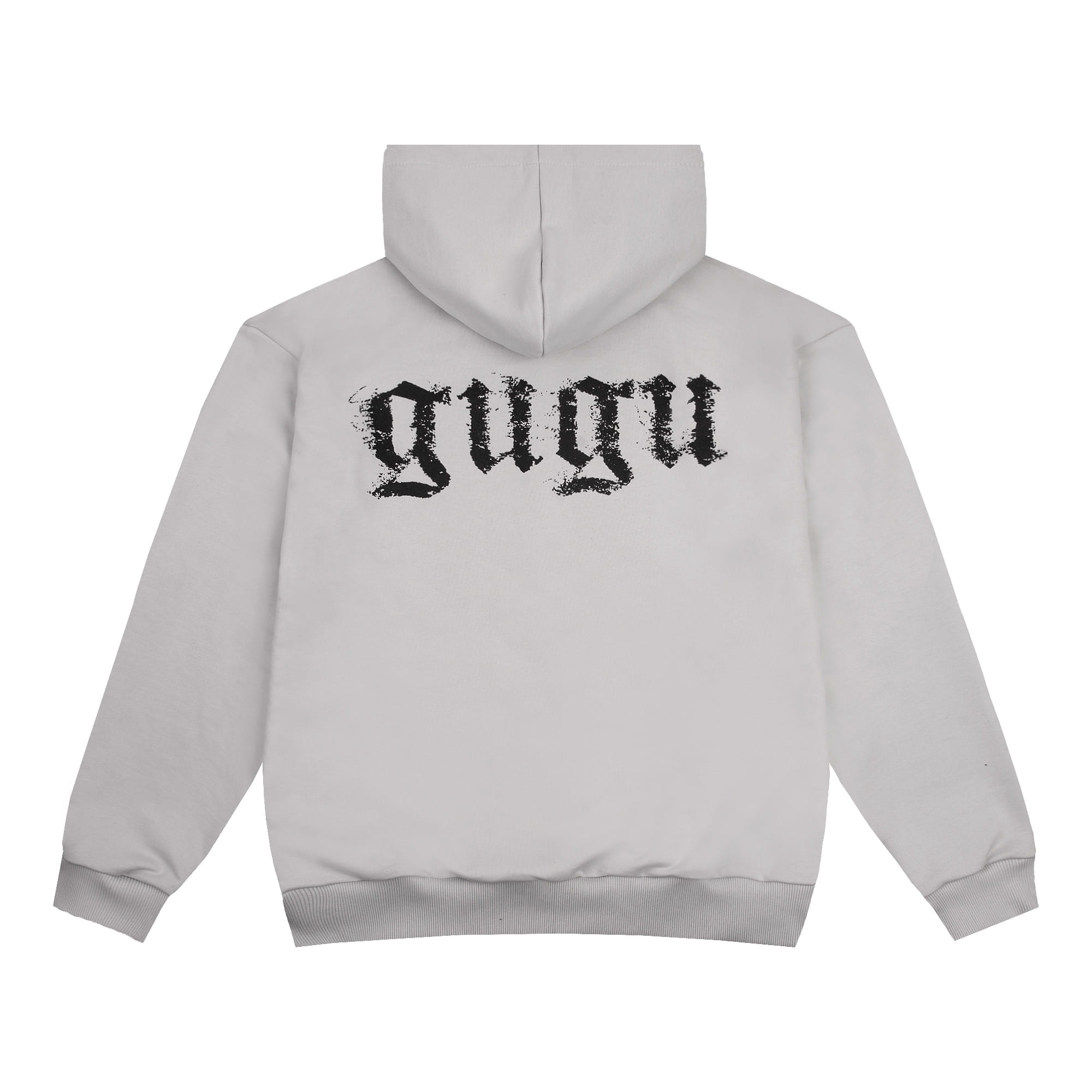 GUGU zip hoodie "GUGU" gray
